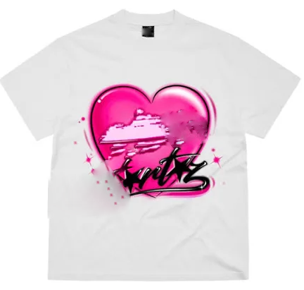 T-shirt - Blanc / Rose