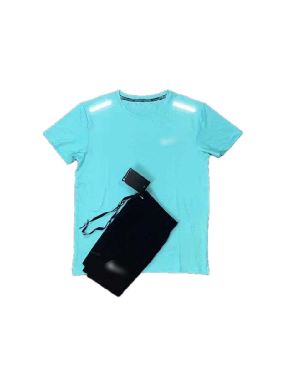 Ensemble Running  - Noir / Turquoise