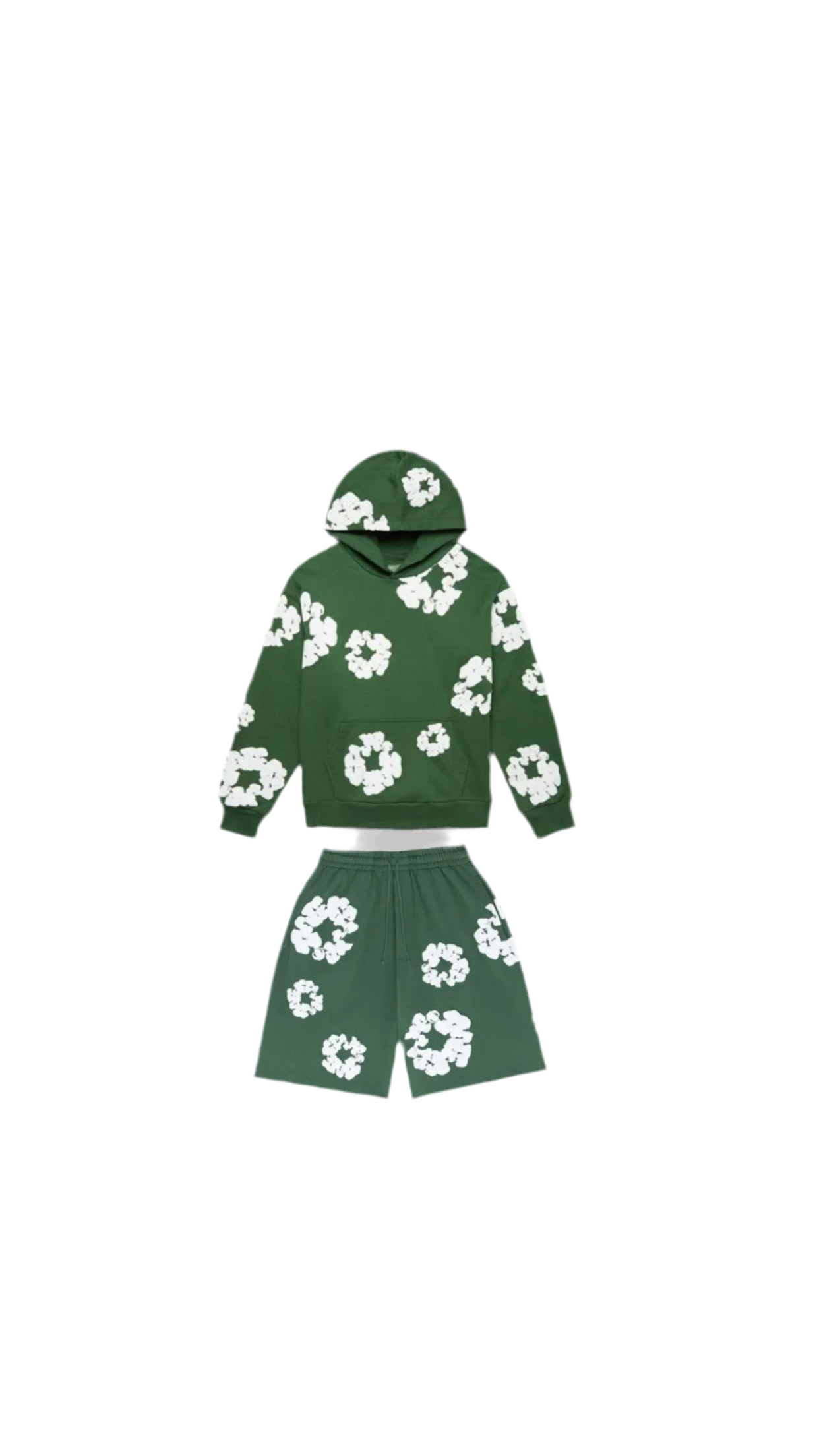 Ensemble  Fleurs - Vert