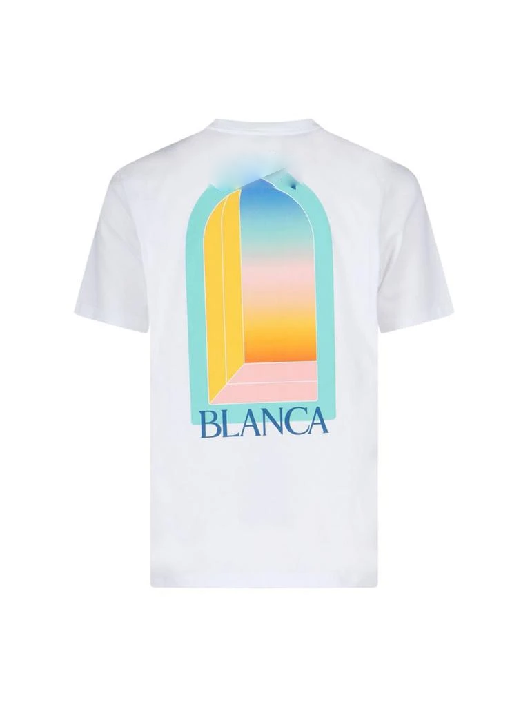 T-shirt  - Blanc / Turquoise