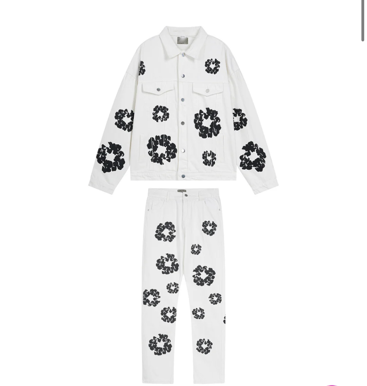 Ensemble en jean - Blanc