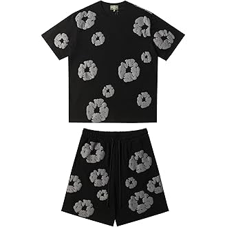 Ensemble Fleurs - Noir / Gris